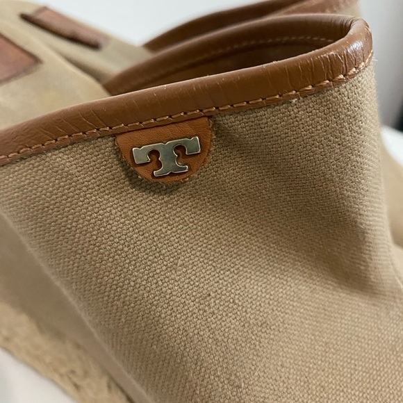 🍄 Tory Burch tan canvas mule - Picture 13 of 14